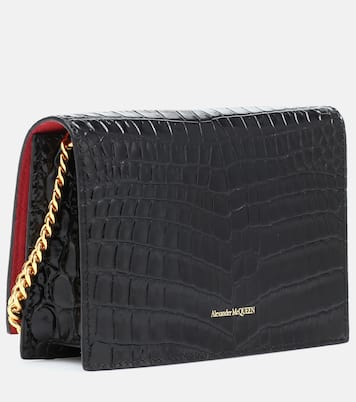 Borsa Small Skull in pelle stampata | McQueen