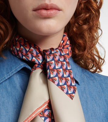 Foulard imprimé en soie | Loro Piana