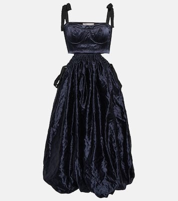 Vestido midi Gabrielle metálico | Ulla Johnson