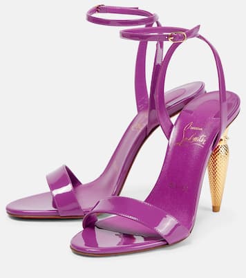 Lipqueen 100 patent leather sandals | Christian Louboutin