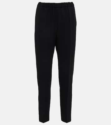 Palmira high-rise slim crêpe pants | Dries Van Noten