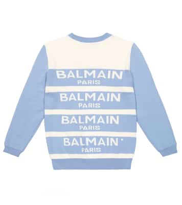 Jersey en mezcla de algodón y cachemir | Balmain Kids