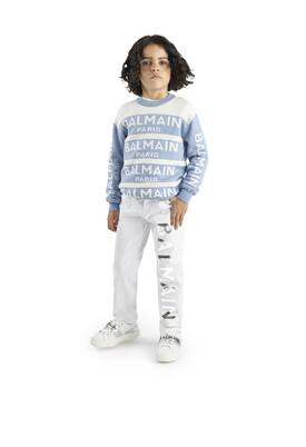Jersey en mezcla de algodón y cachemir | Balmain Kids
