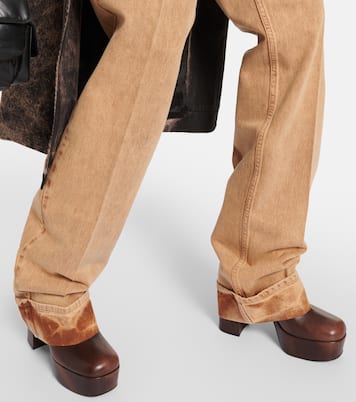 Jeans dritti a vita bassa | Miu Miu