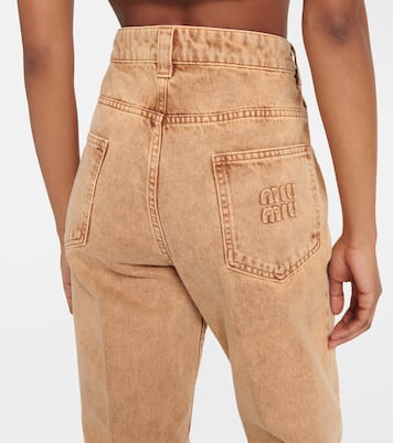 Jeans dritti a vita bassa | Miu Miu
