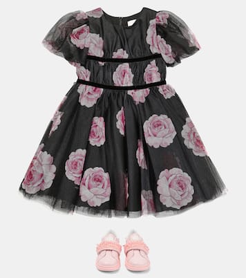 Abito in tulle con stampa | Monnalisa