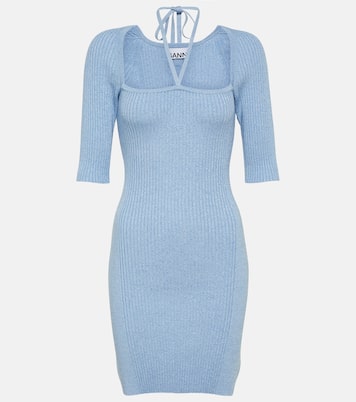 Mélange knit mini dress | Ganni