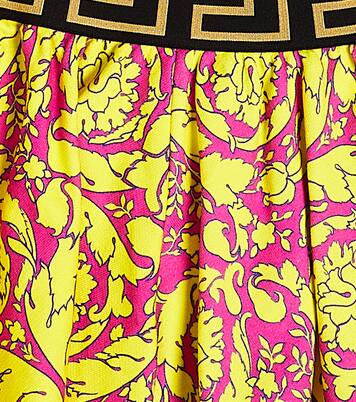 Gonna Barocco in pile di cotone | Versace Kids