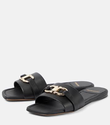 Gancini leather sandals | Ferragamo