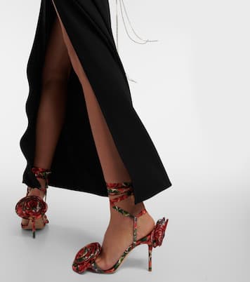 Sandales en satin à fleurs | Magda Butrym