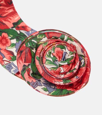 Sandales en satin à fleurs | Magda Butrym