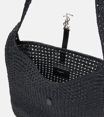 Sac Le 5 à 7 Medium en crochet et raphia | Saint Laurent