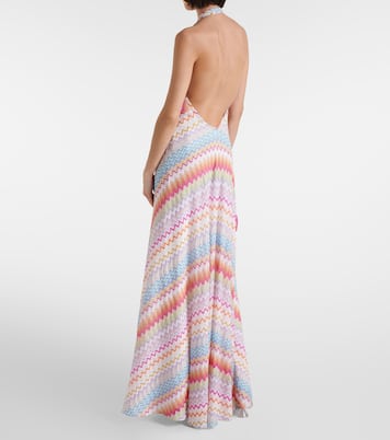 Abito lungo in lamé a zig-zag | Missoni