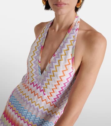 Abito lungo in lamé a zig-zag | Missoni