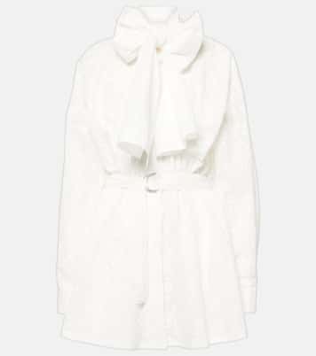 Robe brodée en coton | Norma Kamali