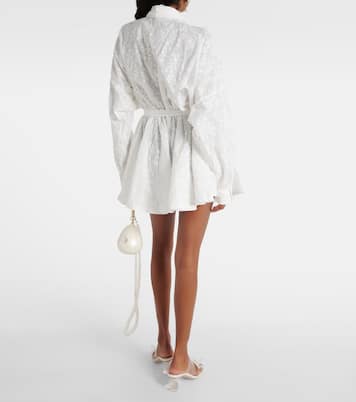 Robe brodée en coton | Norma Kamali