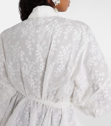 Robe brodée en coton | Norma Kamali
