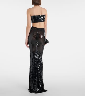 Lilies sequined maxi skirt | Rick Owens