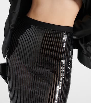 Lilies sequined maxi skirt | Rick Owens