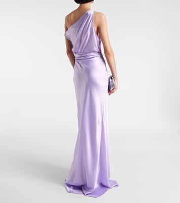 Asymmetric silk gown | The Sei