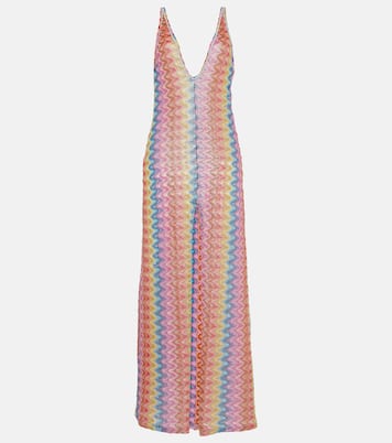 Zig Zag pointelle maxi dress | Missoni