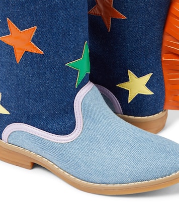 Stivali texani in denim e similpelle | Stella McCartney Kids