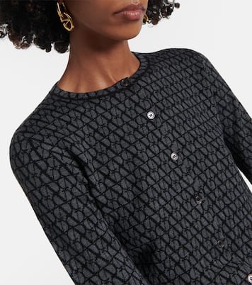 Cardigan Toile Iconographe en laine vierge | Valentino