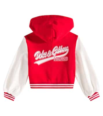 Sudadera de jersey de algodón bordada | Dolce&Gabbana Kids
