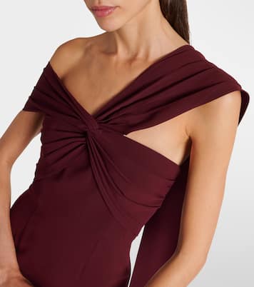 Draped cady gown | Roland Mouret