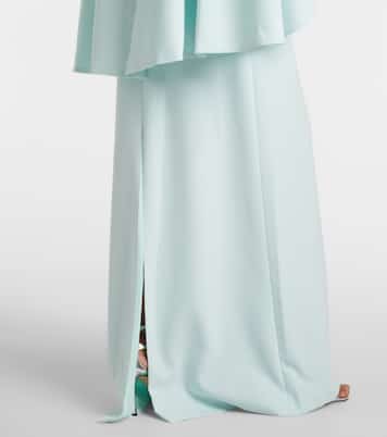 Verzierte Robe Elin aus Crêpe | Costarellos