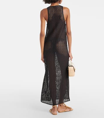 Maxikleid Keyhole aus Mesh | Ganni