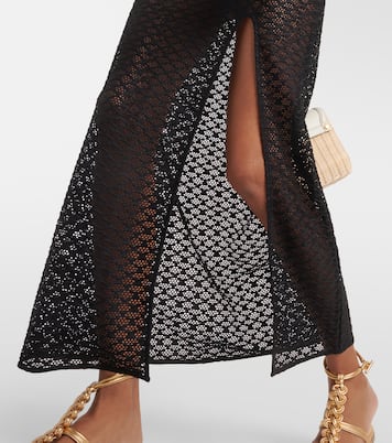 Maxikleid Keyhole aus Mesh | Ganni