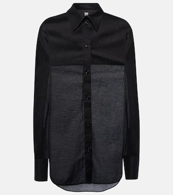 Camicia oversize in misto cotone | Toteme
