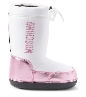 Stivali doposcì in similpelle con logo | Moschino Kids