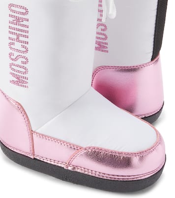 Stivali doposcì in similpelle con logo | Moschino Kids