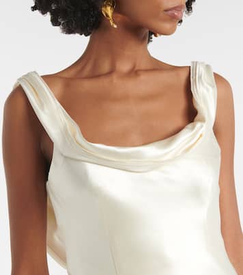 Bridal - Abito lungo Chiara in seta e lana | Danielle Frankel