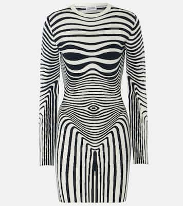 Miniabito Body Morphing a righe | Jean Paul Gaultier