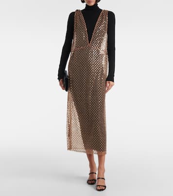 Midikleid Pure Glam aus Wolle mit Pailletten | Dorothee Schumacher
