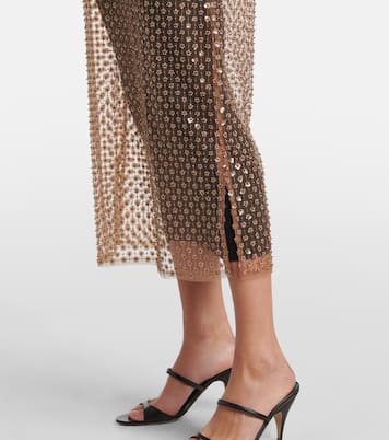 Midikleid Pure Glam aus Wolle mit Pailletten | Dorothee Schumacher