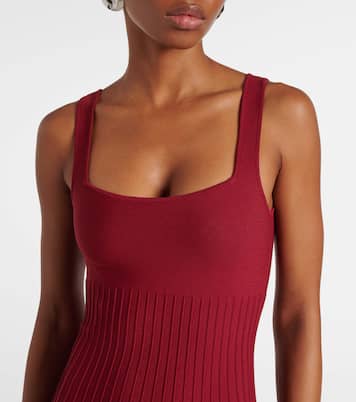 Abito lungo Beaton in velluto con chiffon | Staud