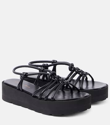 Hebe platform leather sandals | Gianvito Rossi