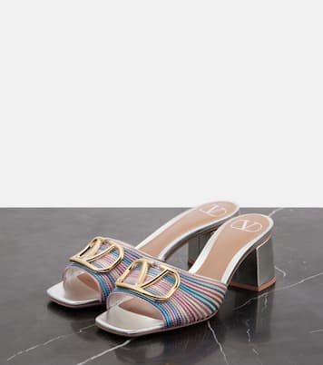 Mules VLogo Signature en crochet | Valentino Garavani