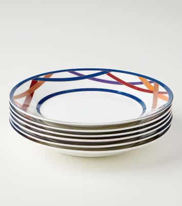 Nastri set of 6 ceramic soup plates | Missoni