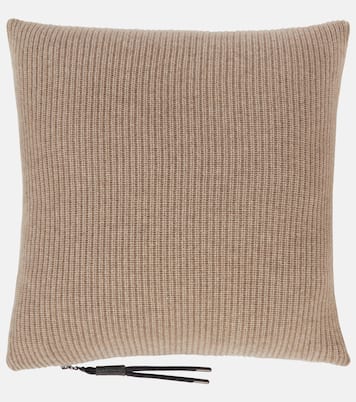 Cuscino in cashmere a coste | Brunello Cucinelli