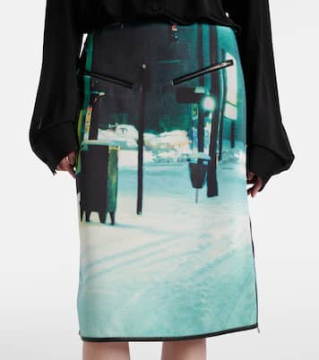 Jupe midi imprimée  | Jil Sander