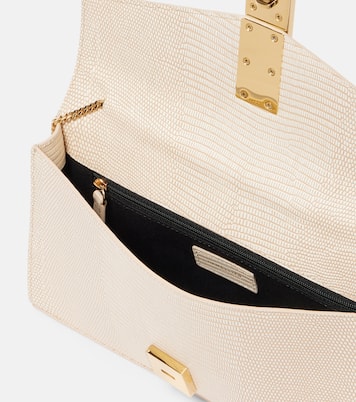 Vancouver croc-effect leather clutch | DeMellier