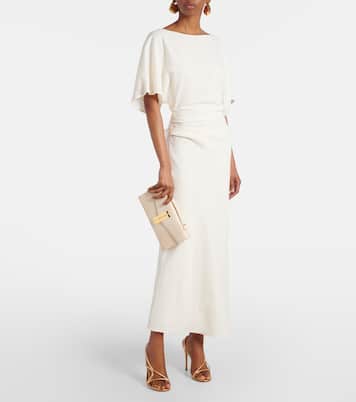 Vancouver croc-effect leather clutch | DeMellier