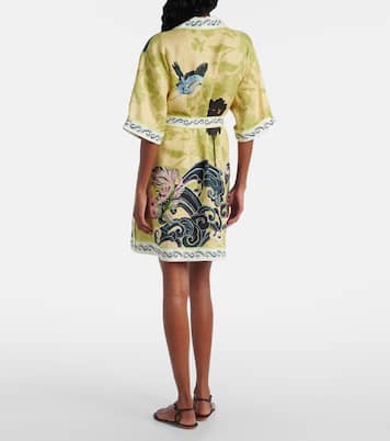Rochester belted linen minidress | Alémais