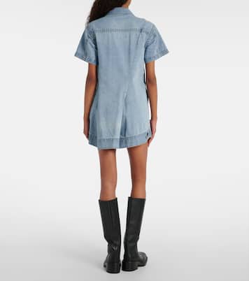 Vestido corto de denim deconstruido | Sacai