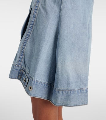 Vestido corto de denim deconstruido | Sacai